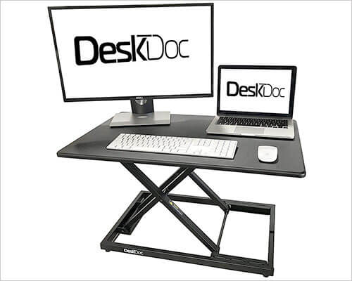 DeskDoc iMac MacBook Pro and Windows PC Standing Desk
