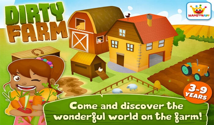 Dirty Farm PreSchool iPhone and iPad Game Screenshot