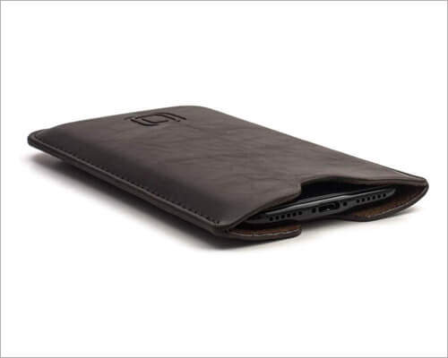 Dockem Executive Leather Sleeve for iPhone 11