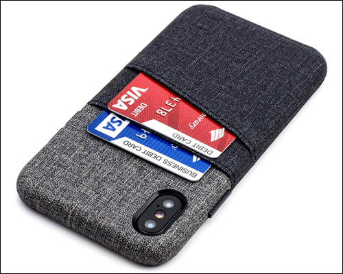 Dockem iPhone X, Xs Card Holder Leather Wallet Case