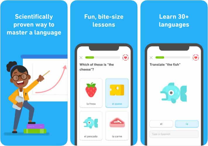 Duolingo iPhone and iPad App Screenshot