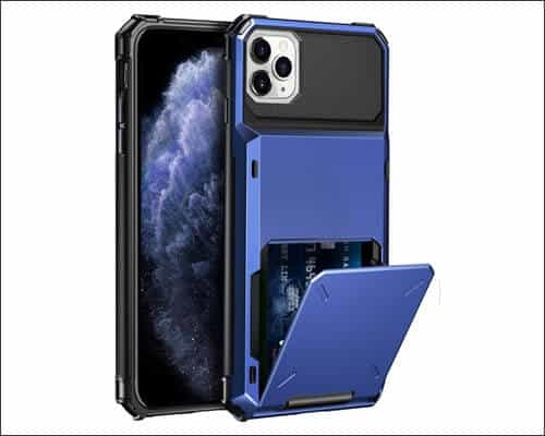 ELOVEN iPhone 11 Pro Rugged Wallet Case with Hidden Credit Card