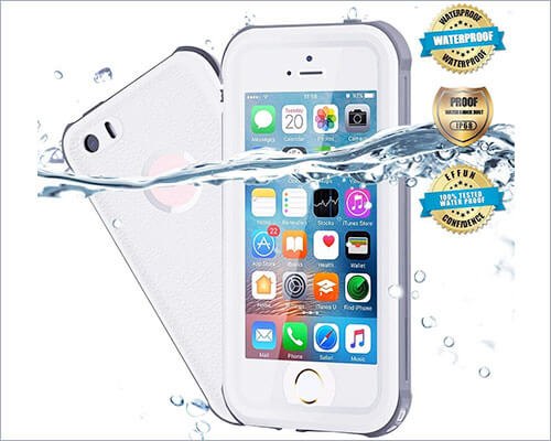 Effun Waterproof Case for iPhone SE 5s and iPhone 5