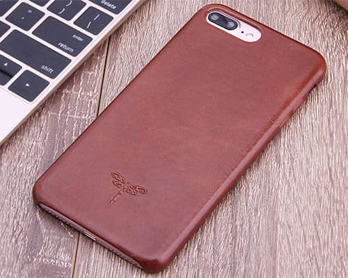 FRIFUN Leather Case for iPhone 8 Plus