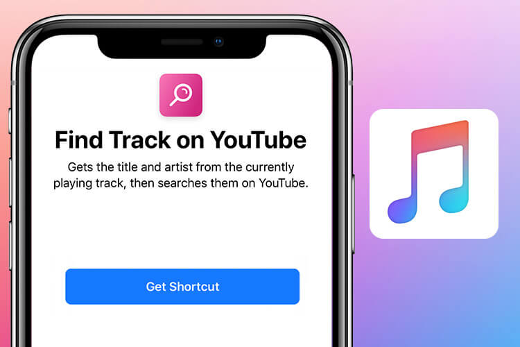 Find Track On YouTube Siri Shortcut