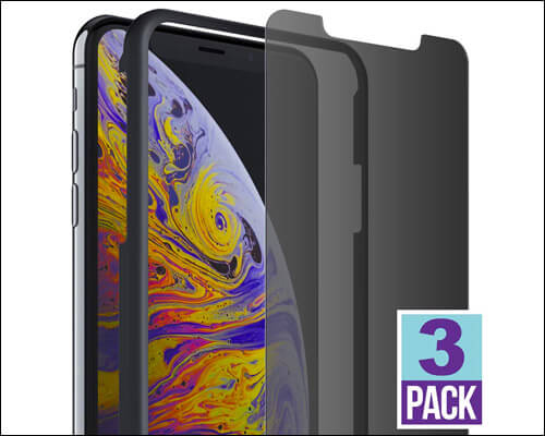 FlexGear iPhone Xs Max Privacy Glass Screen Protector