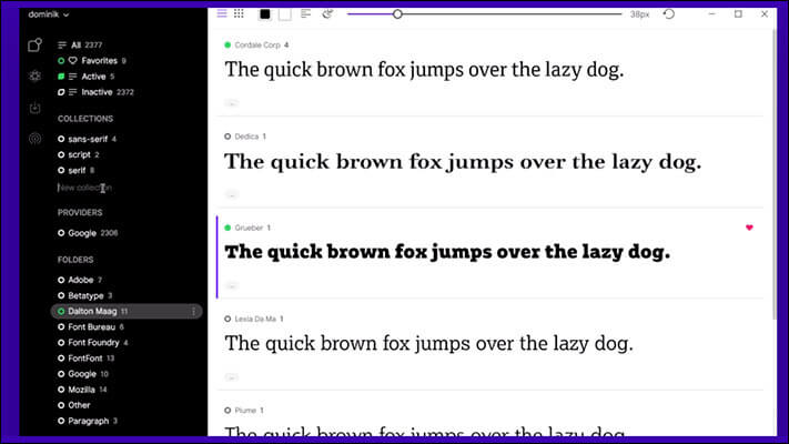 FontBase Font Manager for macOS