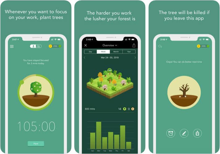 Forest iPhone and iPad App Screenshot
