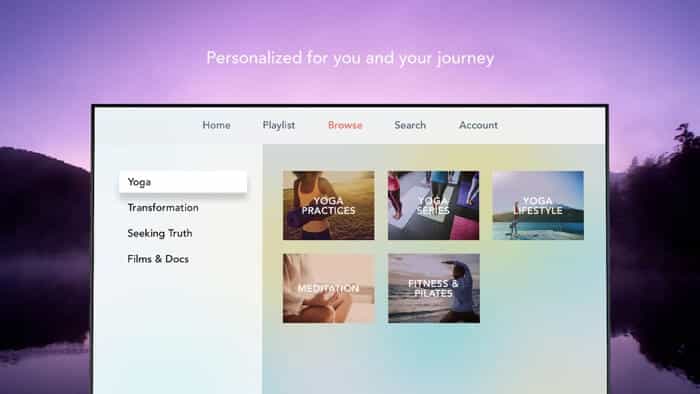 Gaia TV Discover Mindful Yoga Apple TV App Screenshot