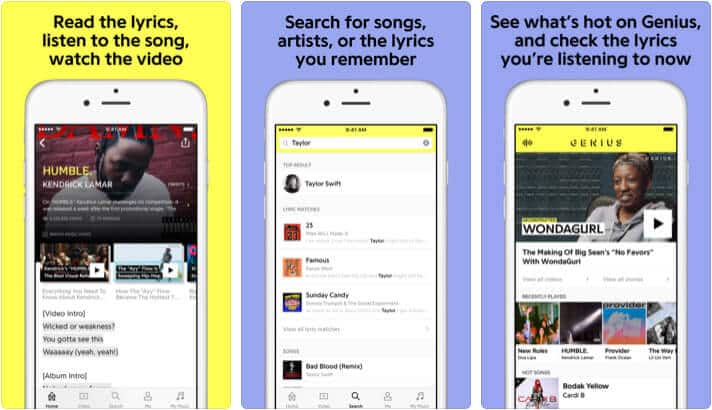 Genius iPhone and iPad Hip-Hop App Screenshot