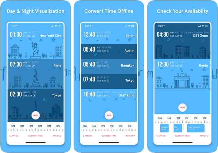 GlobeTempus Convert Time Zone iPhone and iPad App Screenshot