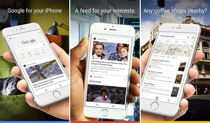 Google iPhone and iPad App Screenshot