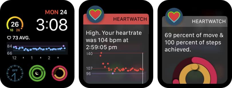 HeartWatch Monitor Heart Rate Apple Watch App Screenshot