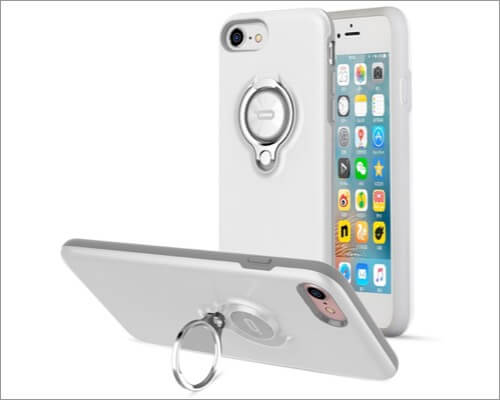 ICONFLANG ShockProof Ring Holder Case for iPhone SE 2020