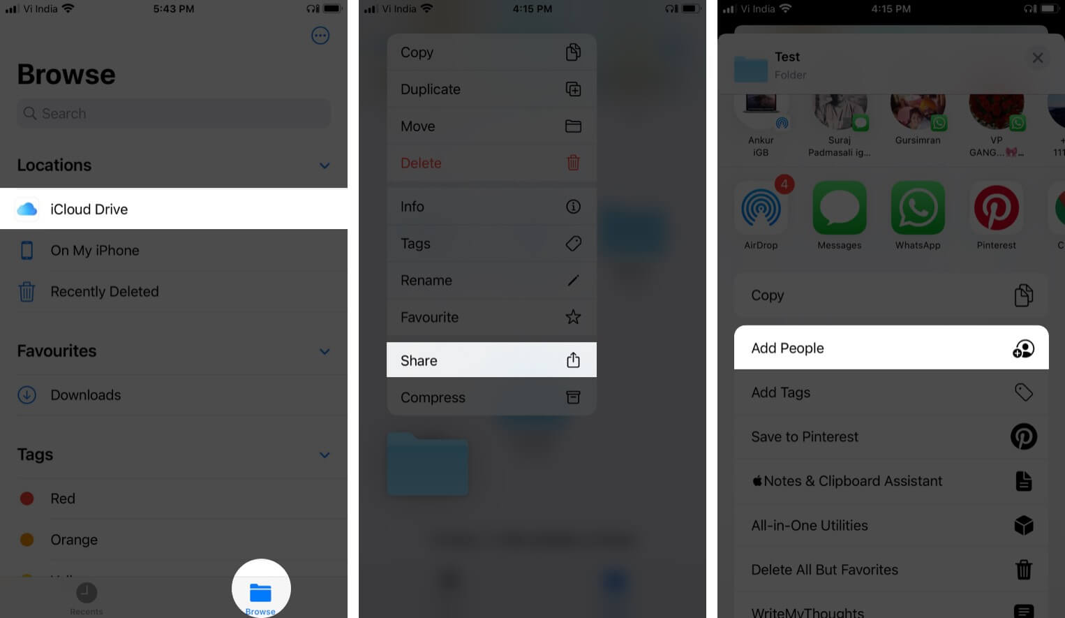 How to Share iCloud Drive Folders from iPhone and iPad - 3