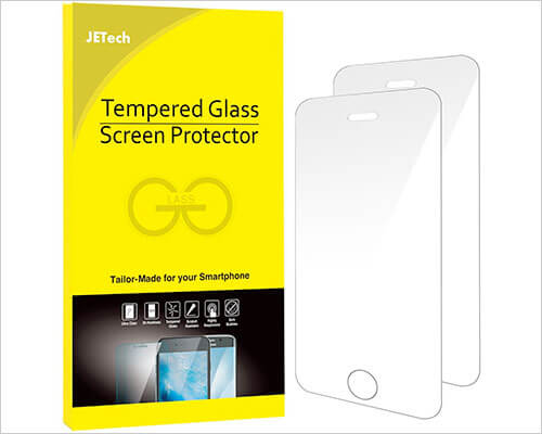 JETech Glass Screen Protector for iPhone SE