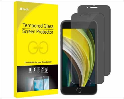 JETech Privacy Screen Protector for iPhone SE 2020