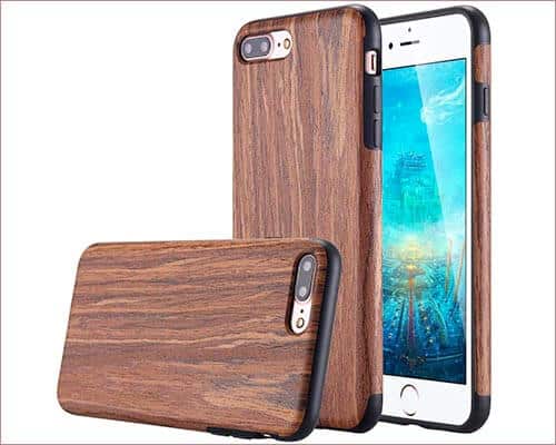 LONTECT iPhone 8 Plus Wooden Case