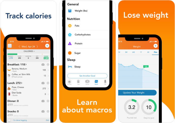 Lose It Calorie Counter iPhone and iPad Diet App Screenshot