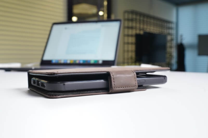 Magnetic Closure to hold your Cards Cash and iPhone 12 Pro Max