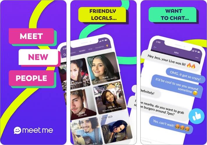 MeetMe Friendship App for iPhone Screenshot