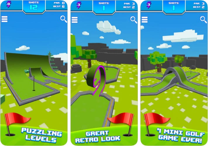 Mini Golf Star Retro Golf Game iPhone and iPad Screenshot