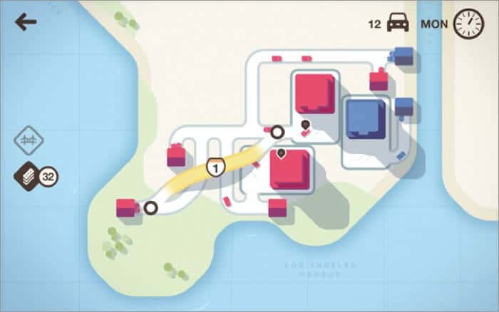 Mini motorways mac strategy game screenshot