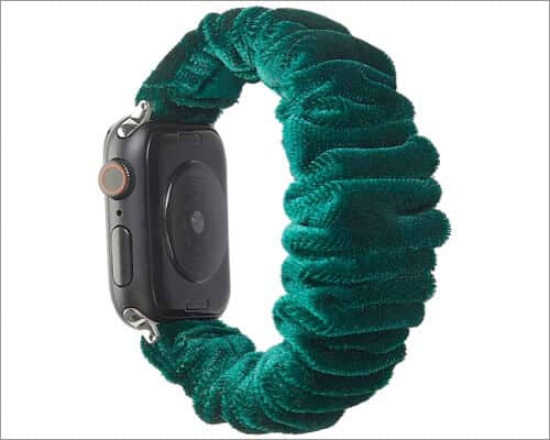 Moonstan Velvet Scrunchie Band for Apple Watch