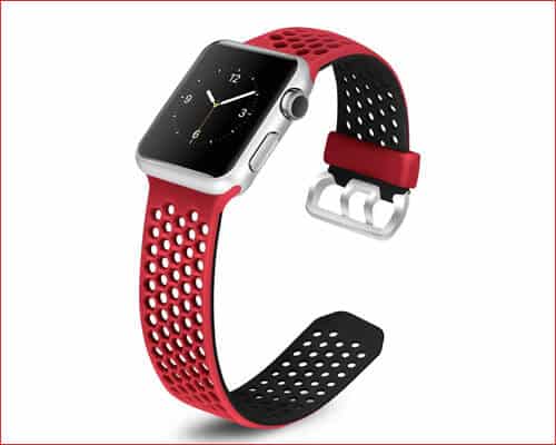 Mosstek Apple Watch Series 4 Silicone Sport Strap
