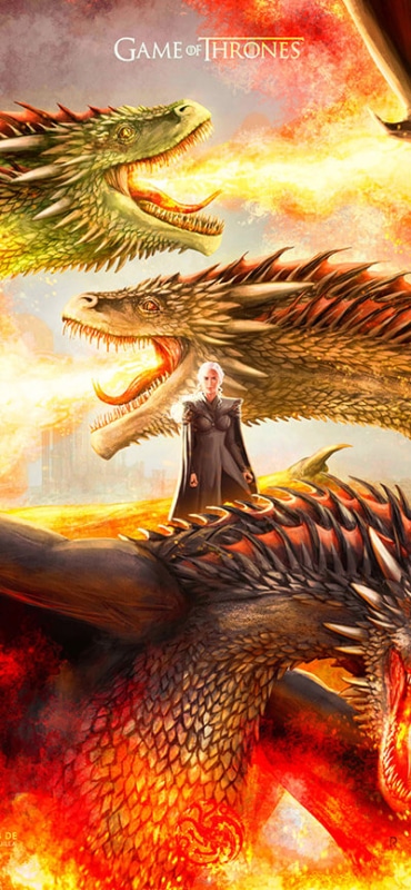 Mother of Dragons iPhone Game of Thrones Wallpaper