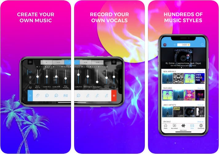 Music Maker JAM iOS Hip Hop App Screenshot