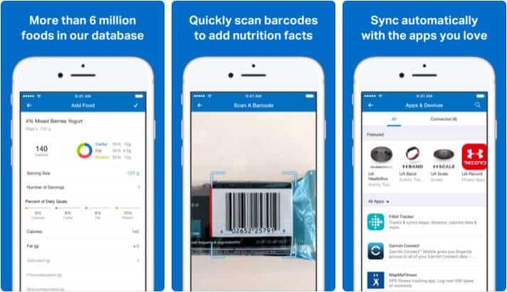 MyFitnessPal iPhone and iPad App Screenshot