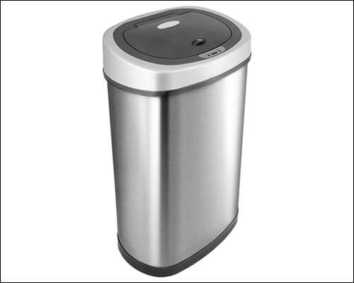 NINESTARS DZT-50-9 Automatic Motion Sensor Oval Trash Can