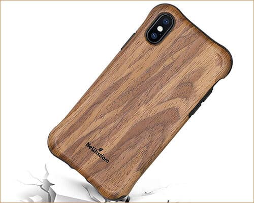 NeWisdom Wooden Case for iPhone X