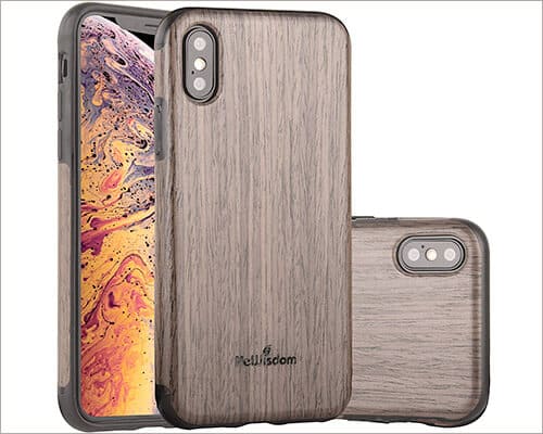 NeWisdom Wooden Case for iPhone Xs
