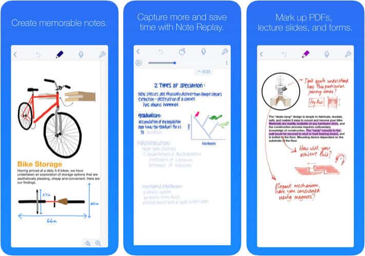 Notability iPhone and iPad App Screenshot