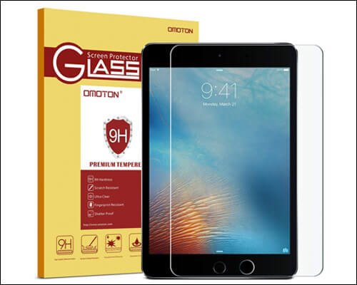 OMOTON 2018 iPad 97 inch Tempered Glass Screen Protector