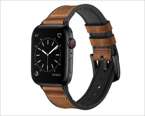 OUHENG Apple Watch Series 5 Leather Band