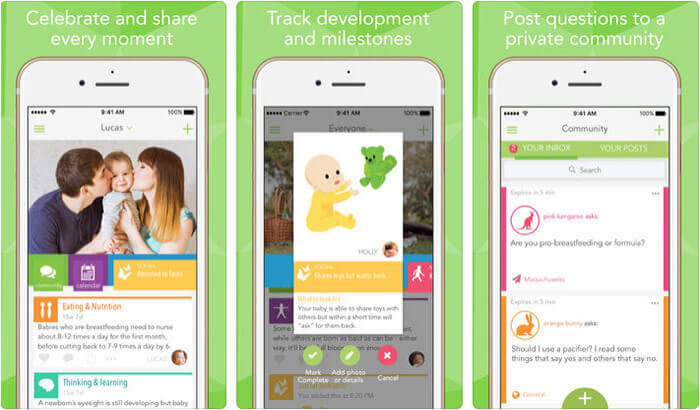 Ovia Parenting & Baby Tracker iPhone App Screenshot