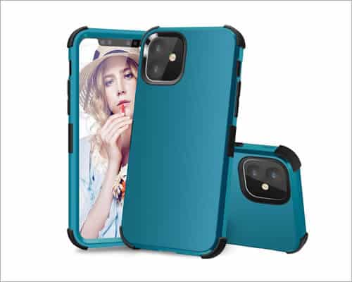 PIXIU Heavy Duty Silicone Case for iPhone 11
