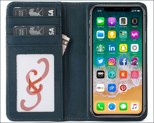 PadandQuill iPhone X Wallet Case