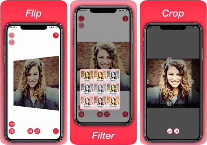 Photo Flipper Selfie Mirror Flip App for iPhone and iPad