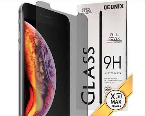 QEONIX iPhone Xs Max Privacy Glass Screen Protector