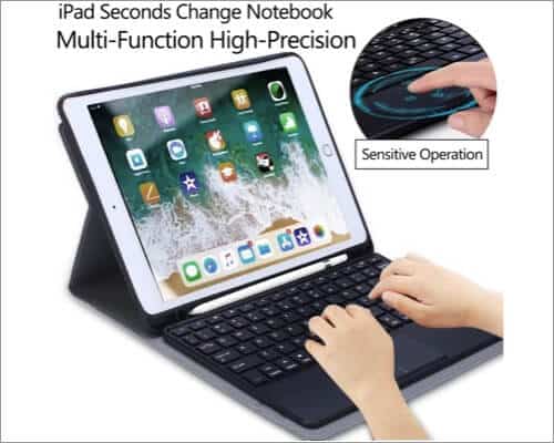 QHOHQ iPad Trackpad Keyboard Case