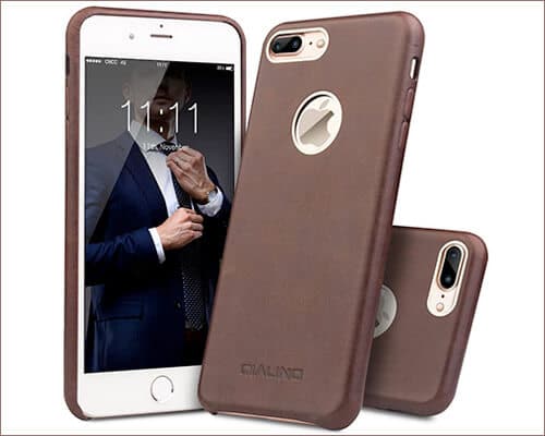 QIALINO iPhone 8 Plus Leather Case