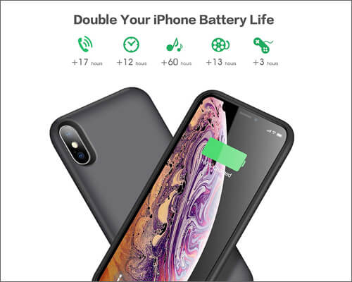 QTshine iPhone Xs Max Battery Case
