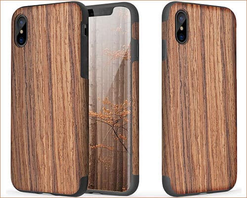 ROCK Wooden Case for iPhone Xs