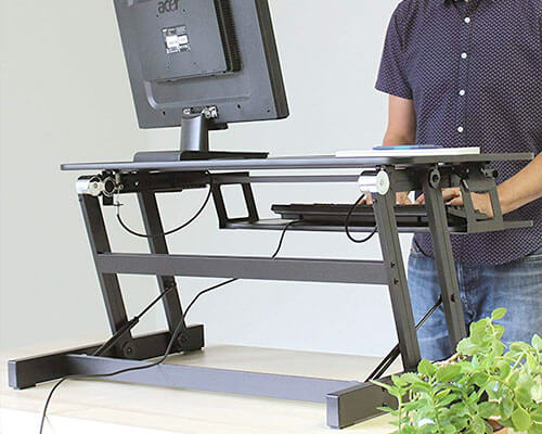 Rocelco Standing Desk for iMac MacBook and Windows Desktop