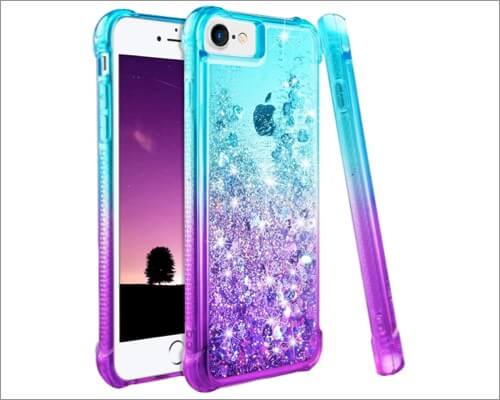 Ruky Glitter Bling iPhone SE 2020 Case for Women
