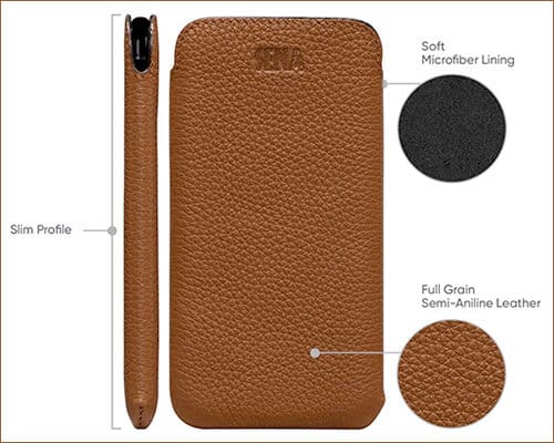 Sena Cases iPhone X-Xs Leather Sleeve